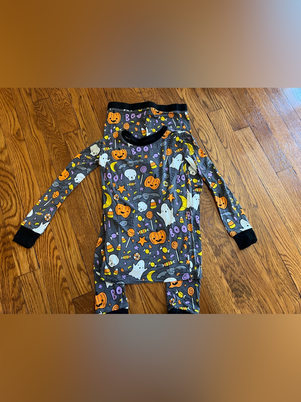 Halloween Ghost & Pumpkin Kids Pajama Set little sleepies